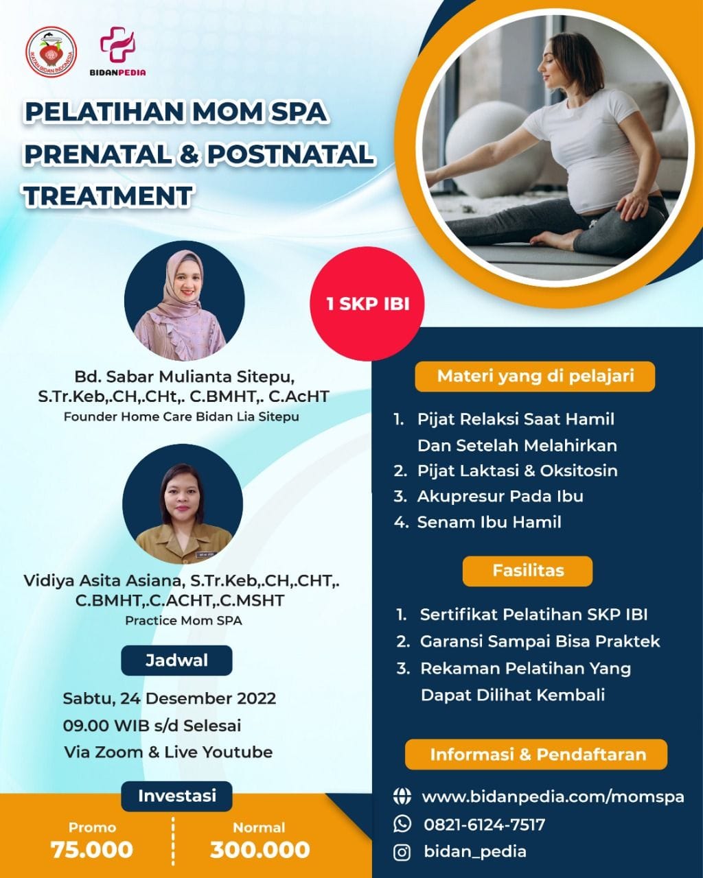 SERTIFIKAT PELATIHAN MOM SPA SKP IBI (24 DESEMBER 2022)