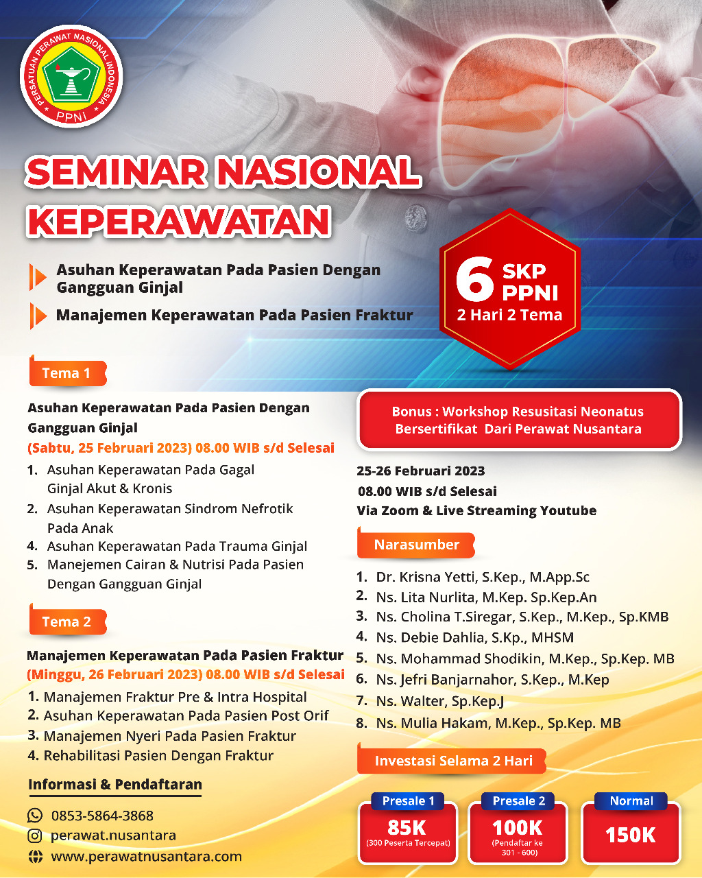 SERTIFIKAT SEMINAR NASIONAL KEPERAWATAN 6 SKP (25-26 FEBRUARI 2023)