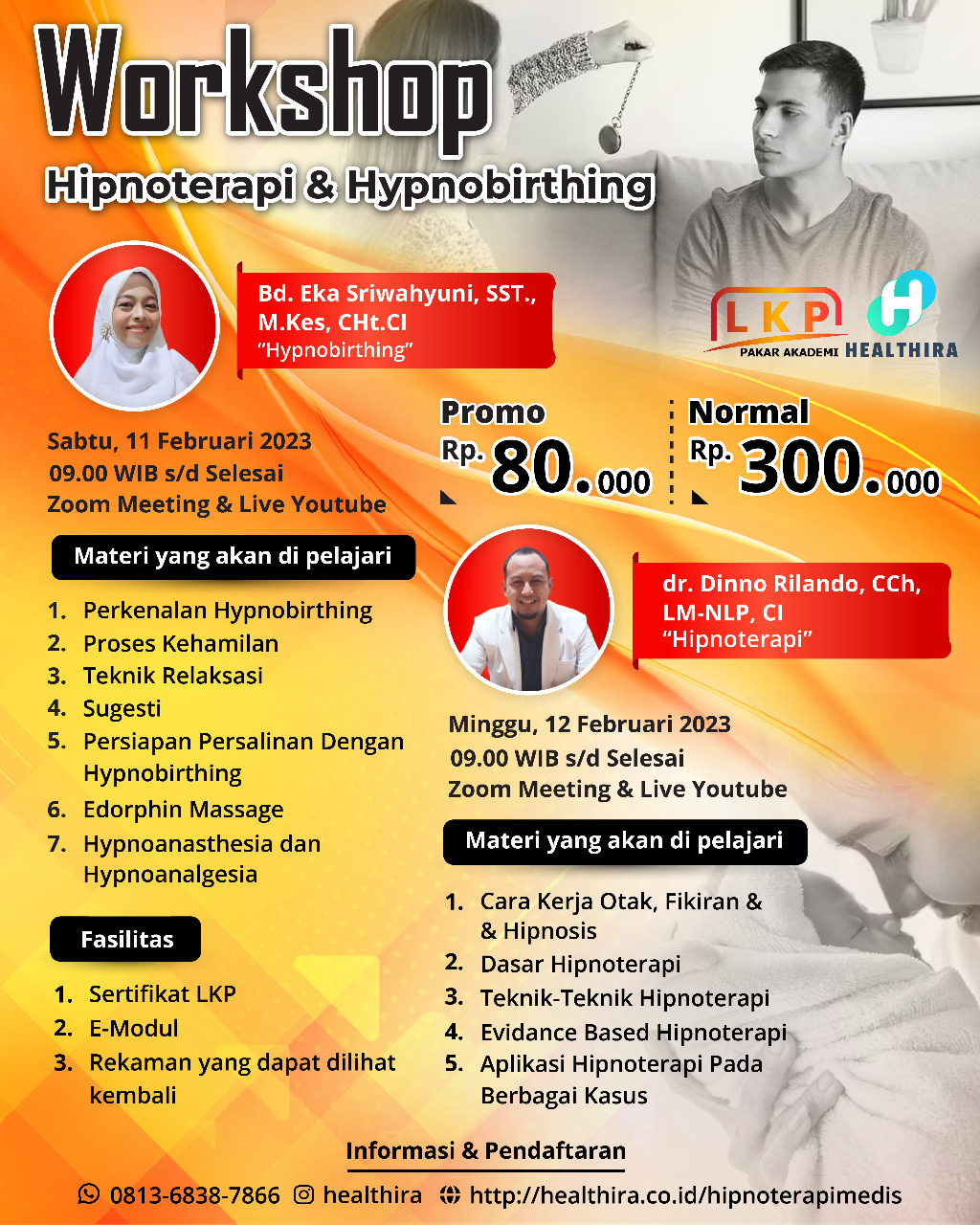 SERTIFIKAT WORKSHOP HIPNOTERAPI & HIPNOBIRTHING 