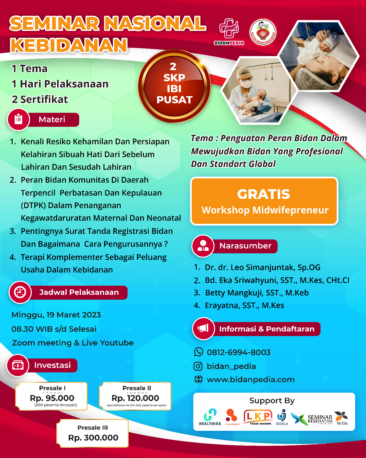 SERTIFIKAT SEMINAR NASIONAL KEBIDANAN ( 19 MARET 2023 )