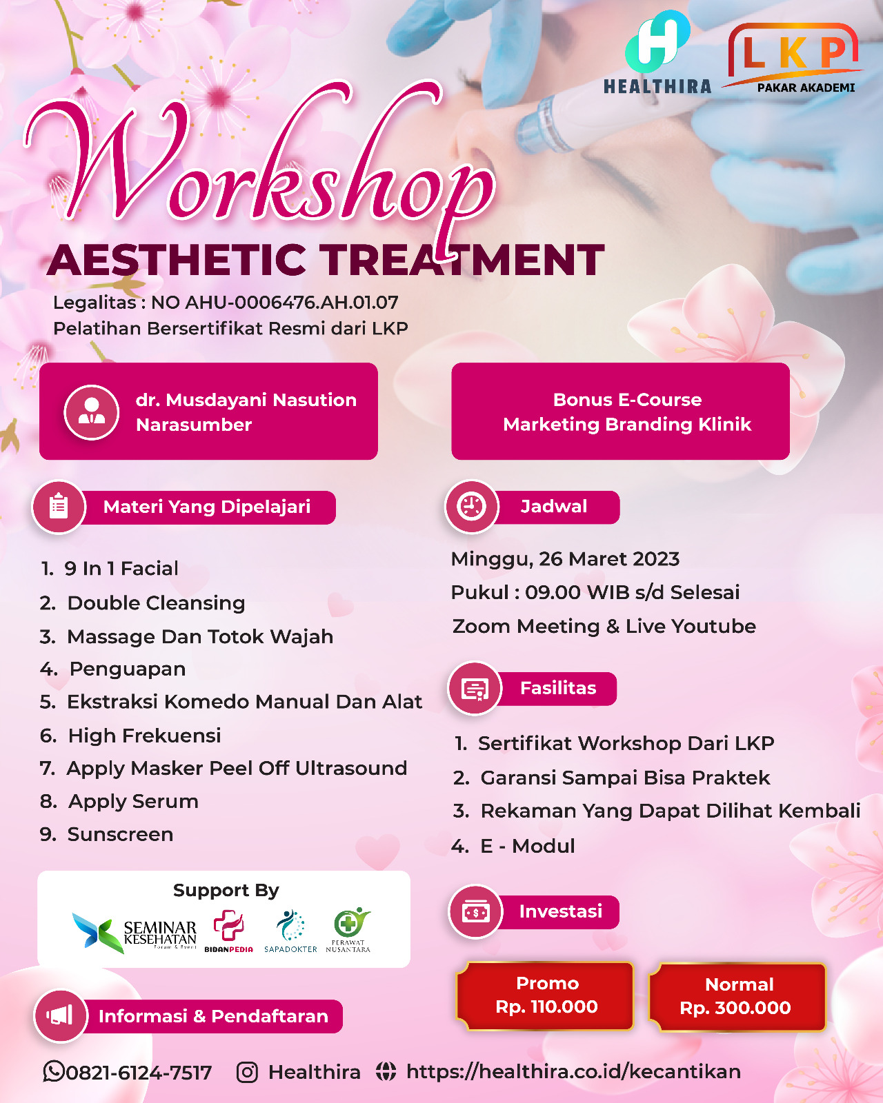 SERTIFIKAT WORKSHOP AESTHETIC TREATMENT (26 MARET 2023)