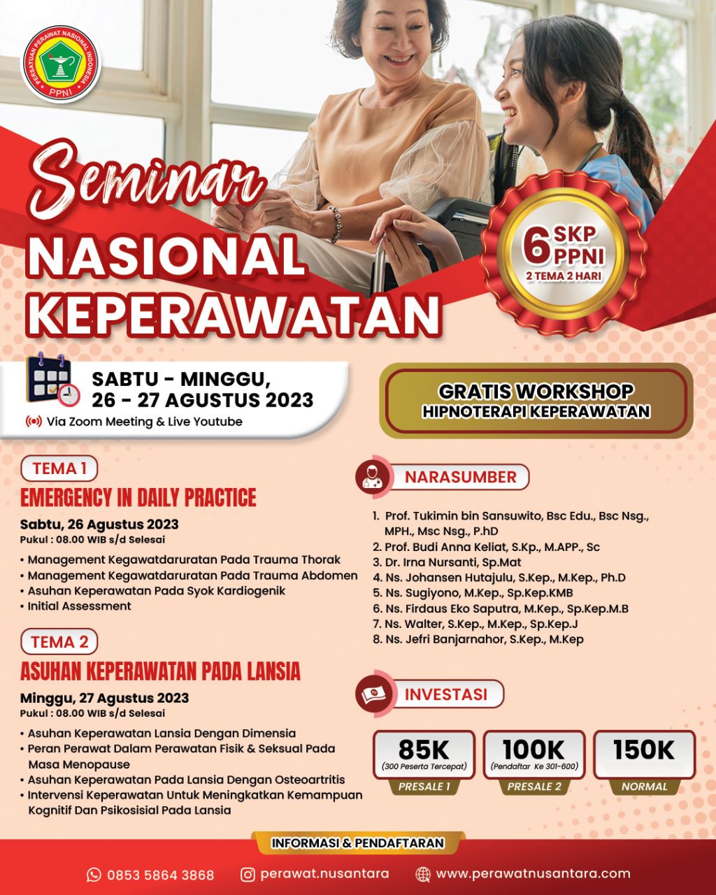 SEMINAR NASIONAL KEPERAWATAN 26-27 AGUSTUS 2023