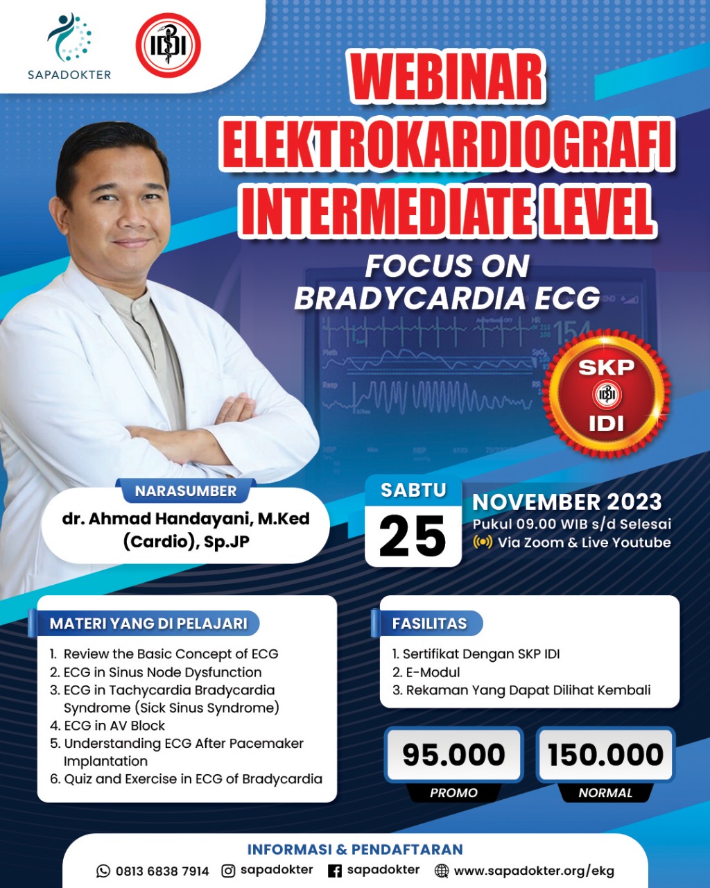 SERTIFIKAT ELEKTROKARDIOGARFI INTERMEDIATE LEVEL NOVEMBER 2023