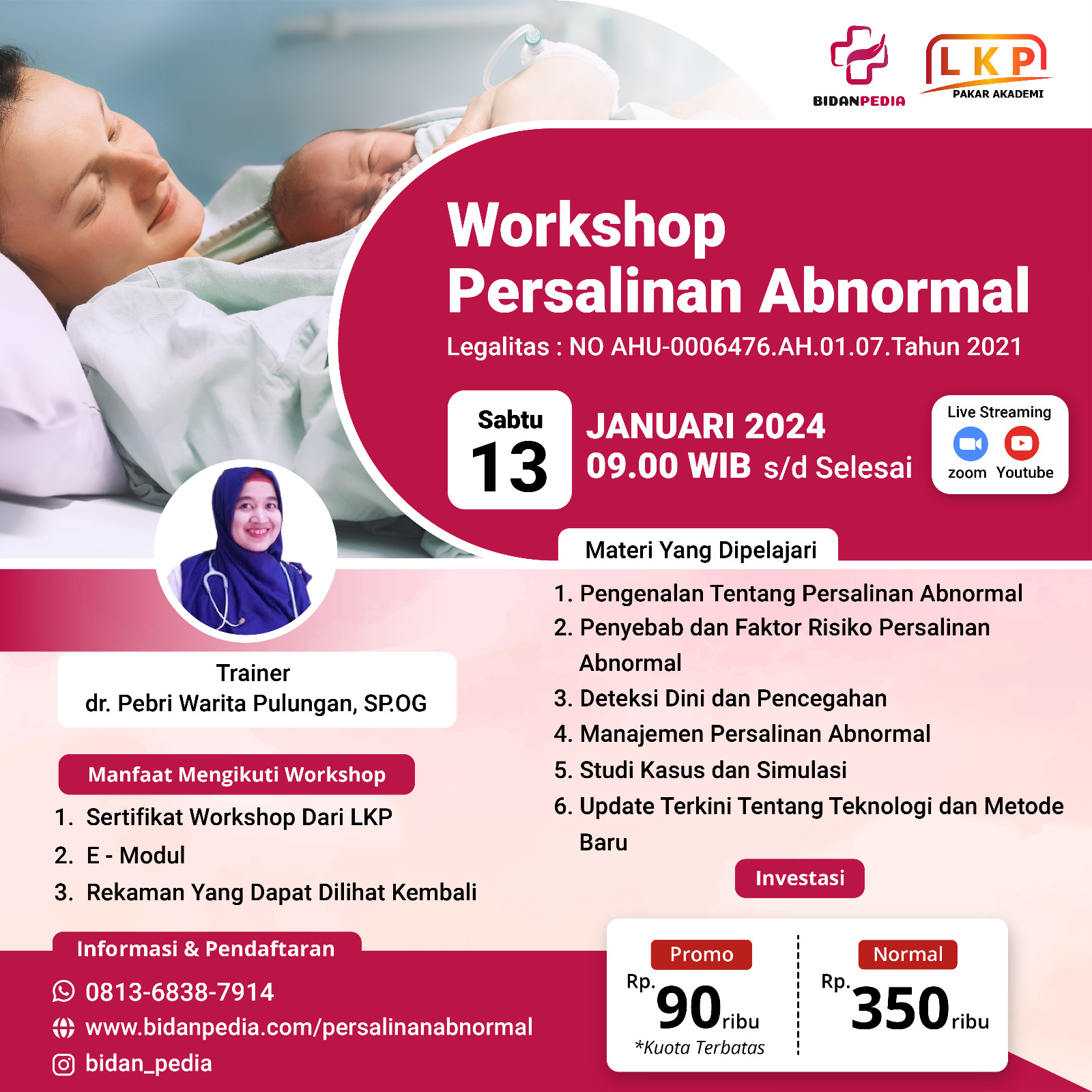 SERTIFIKAT WORKSHOP PERSALINAN ABNORMAL (13 JANUARI 2024)