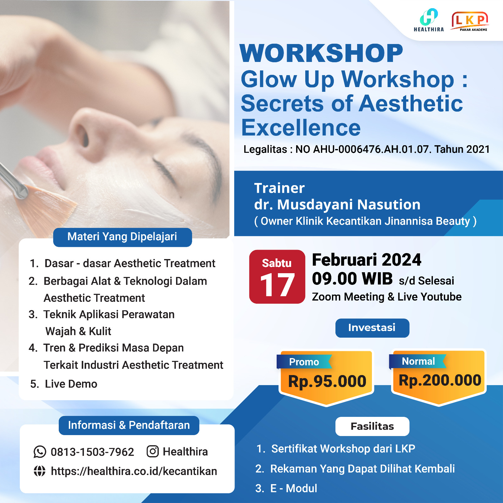 SERTIFIKAT Glow Up Workshop : Secrets of Aesthetic Excellence (17 FEBRUARI 2024)