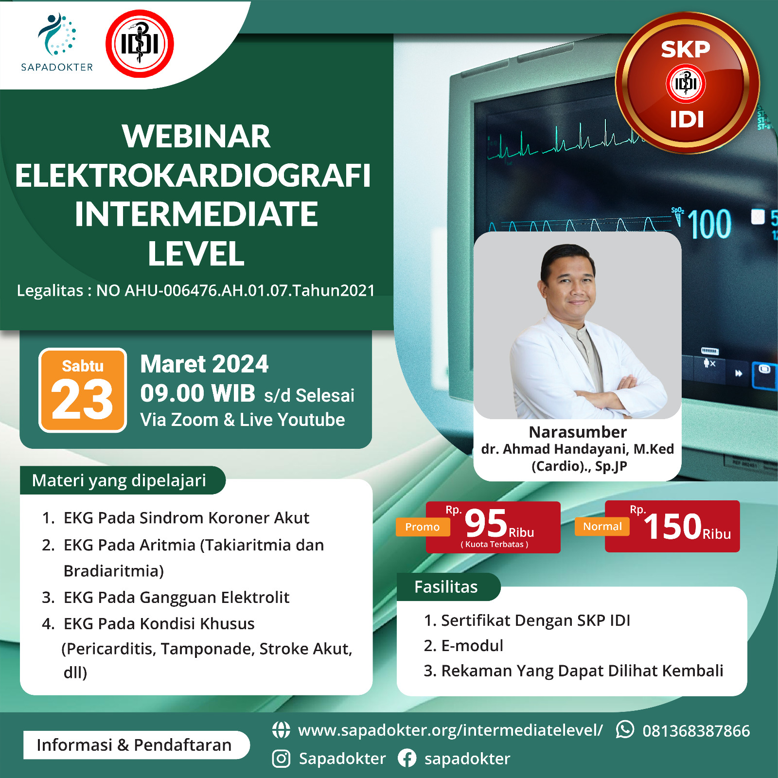 SERTIFIKAT INTERMEDIATE EKG SKP IDI MARET 2024