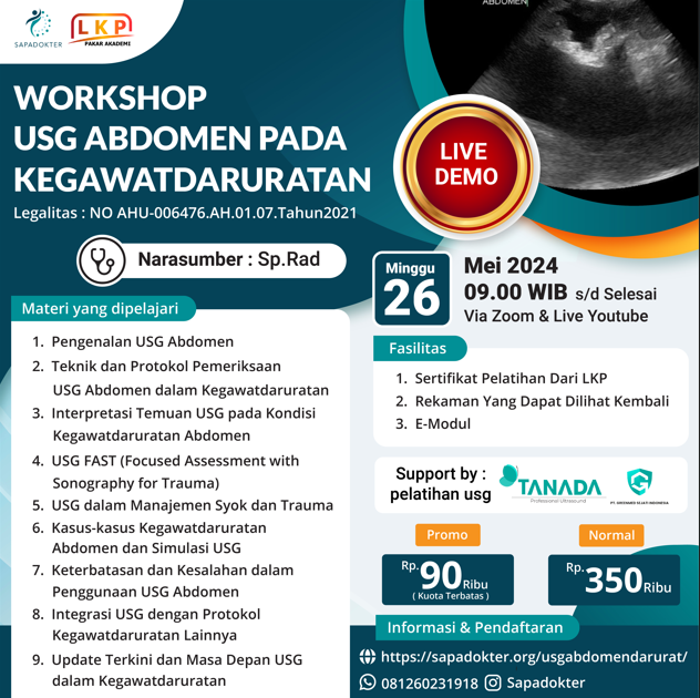 SERTIFIKAT WORKSHOP USG ABDOMEN PADA KEGAWATDARURATAN (26 MEI 2024)