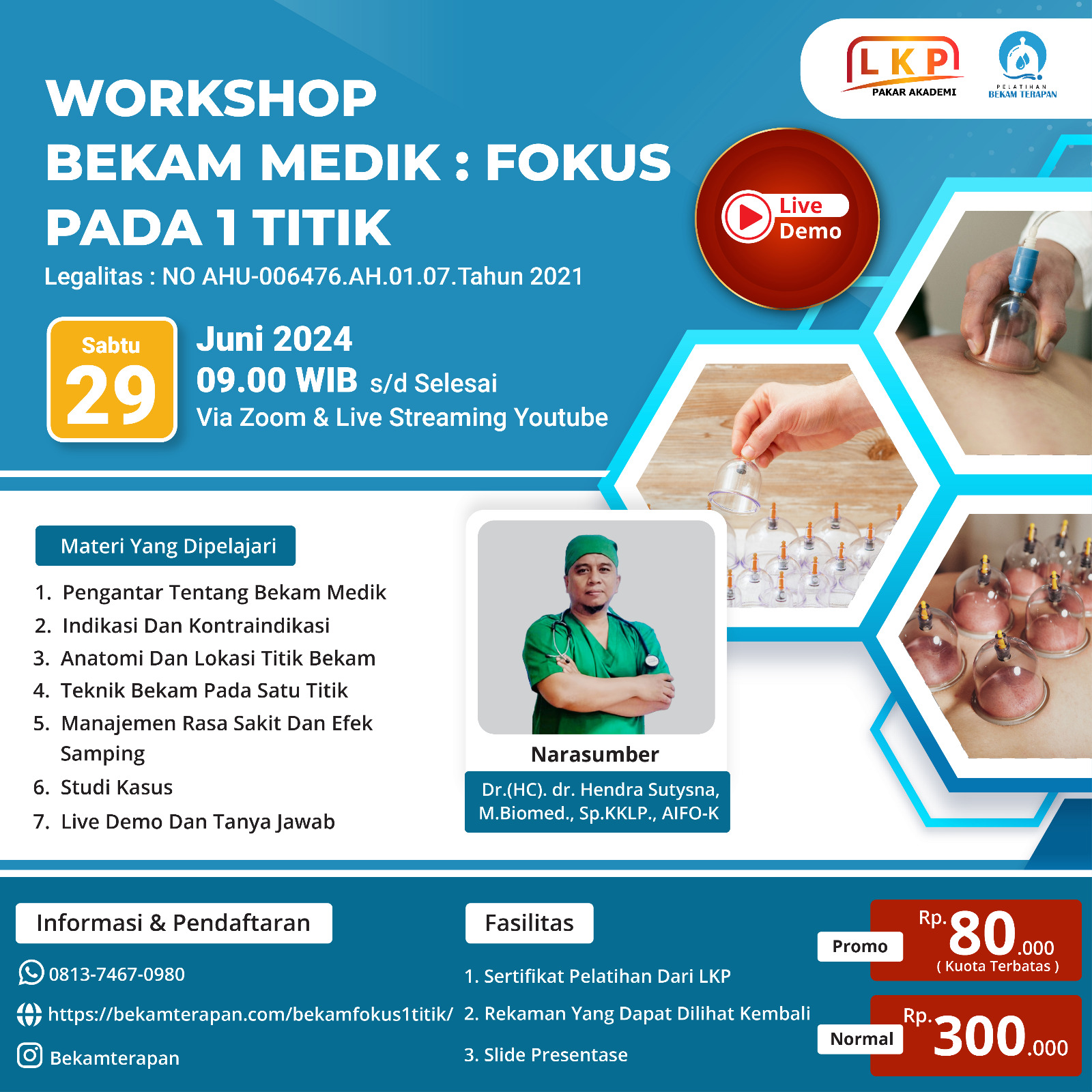 SERTIFIKAT WORKSHOP BEKAM MEDIK : FOKUS PADA 1 TITIK (29 JUNI 2024)